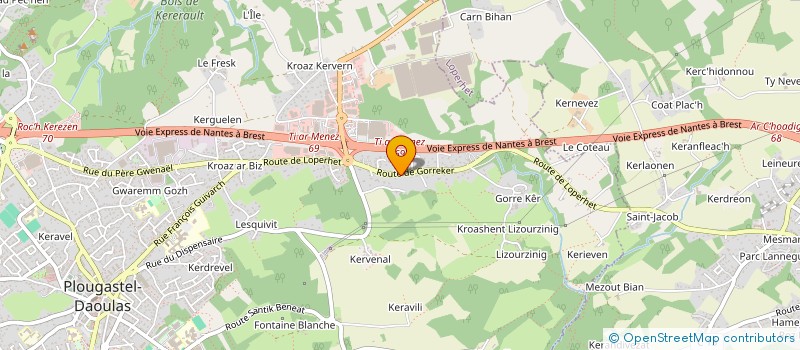 localisation de l'entreprise SCI FAMILLE FUSELIER  PLOUGASTEL-DAOULAS