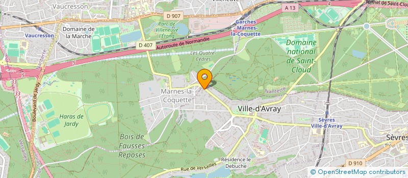 localisation de l'entreprise SCI FAMILLE GIRAUD  VILLE-D'AVRAY