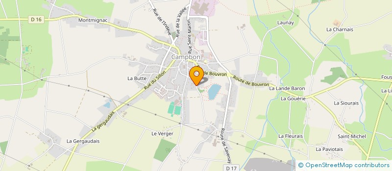 localisation de l'entreprise SCI FAMILLE GLOTIN  LE PALLET