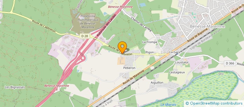 localisation de l'entreprise SCI FAMILLE GRACIET  BENESSE-MAREMNE