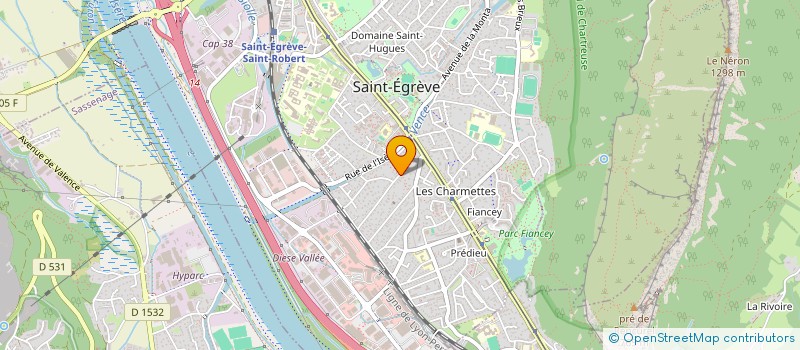 localisation de l'entreprise SCI FAMILLE HIOLIN  SAINT-EGREVE