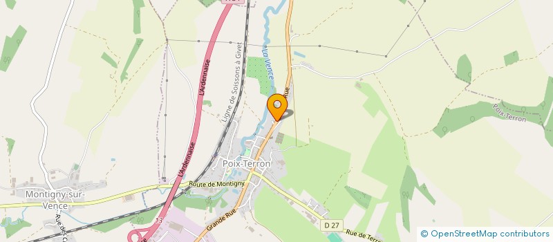 localisation de l'entreprise SCI FAMILLE HUREAUX  POIX-TERRON