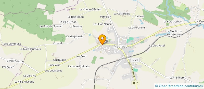 localisation de l'entreprise SCI FAMILLE J C OMNES  MEDREAC