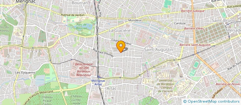 localisation de l'entreprise SCI FAMILLE JAADOUNI  MERIGNAC