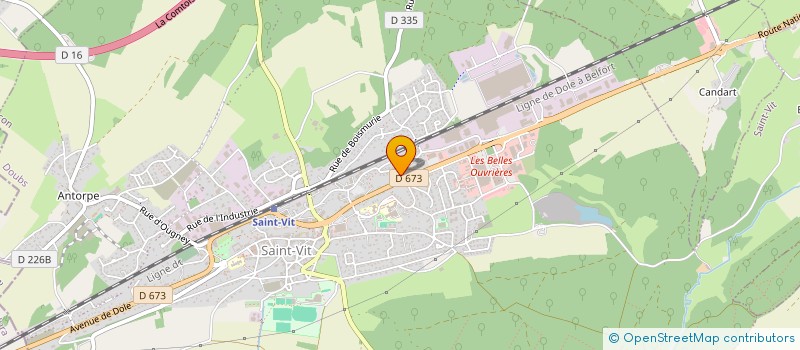 localisation de l'entreprise SCI FAMILLE JEANNIN  SAINT-VIT