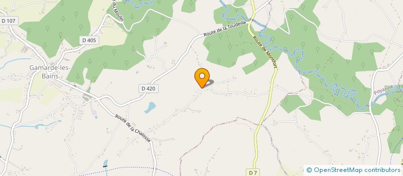 localisation de l'entreprise SCI FAMILLE JONET  GAMARDE-LES-BAINS