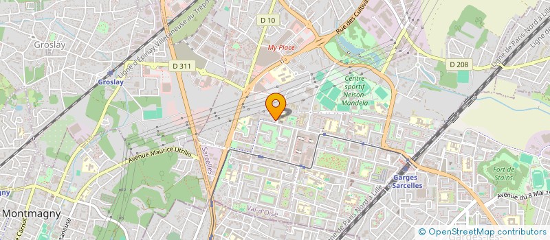 localisation de l'entreprise SCI FAMILLE KARABAS  SARCELLES