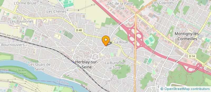 localisation de l'entreprise SCI FAMILLE LA TOUR - LOSSOIS  HERBLAY-SUR-SEINE