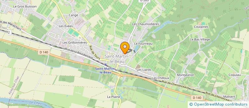 localisation de l'entreprise SCI FAMILLE LAMBERT  SAINT-MARTIN-LE-BEAU