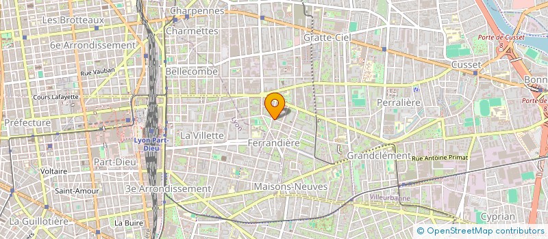 localisation de l'entreprise SCI FAMILLE LAURENT  VILLEURBANNE