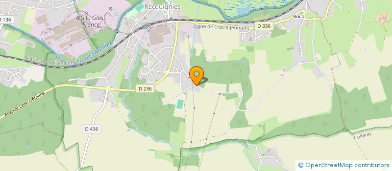 localisation de l'entreprise SCI FAMILLE LECOUSTRE à RECQUIGNIES