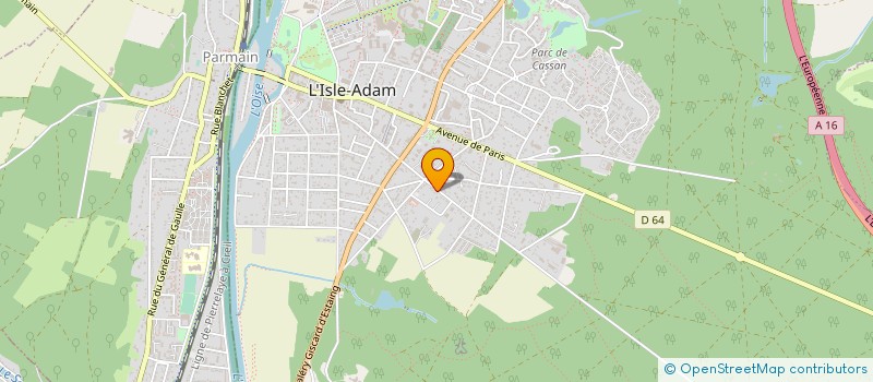 localisation de l'entreprise SCI FAMILLE LEROUX à L'ISLE-ADAM