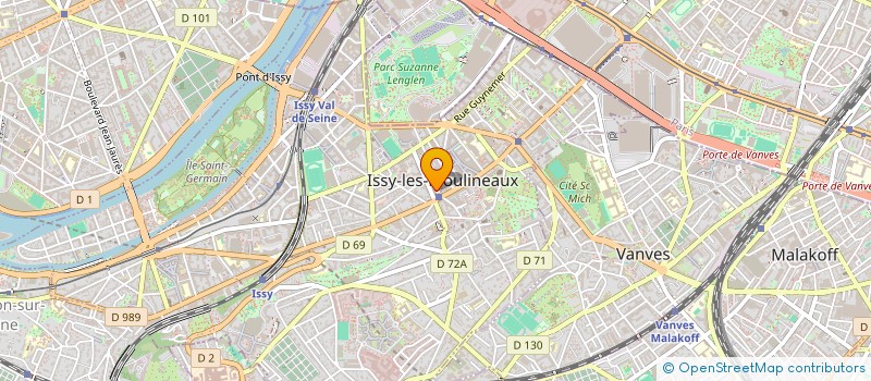 localisation de l'entreprise SCI FAMILLE M COMAR à ISSY-LES-MOULINEAUX