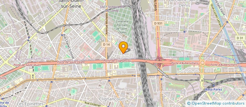 localisation de l'entreprise SCI FAMILLE MOKHBAT  SAINT-OUEN-SUR-SEINE
