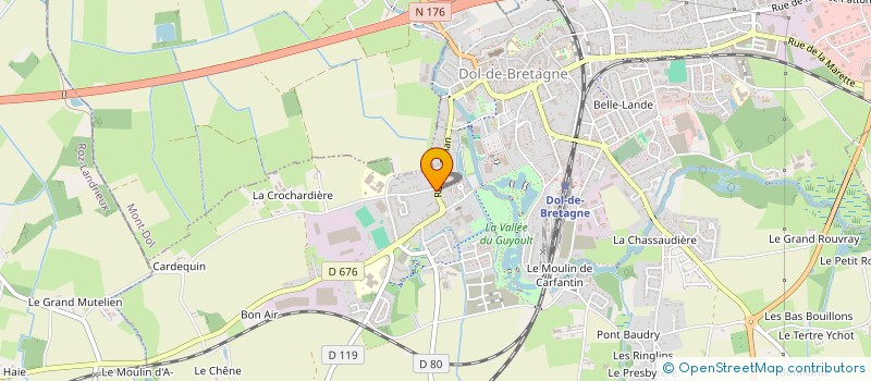 localisation de l'entreprise SCI FAMILLE MOUTON  DOL-DE-BRETAGNE