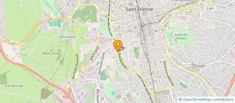 localisation de l'entreprise SCI FAMILLE PEREZ - S.E. IMMOBILIER  SAINT-ETIENNE