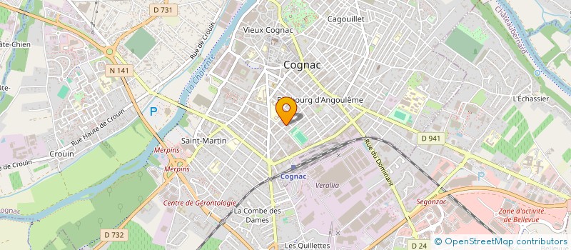 localisation de l'entreprise SCI FAMILLE PERODEAU à COGNAC