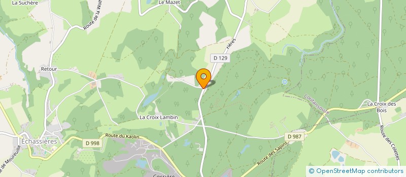 localisation de l'entreprise SCI FAMILLE PERRIN  ECHASSIERES