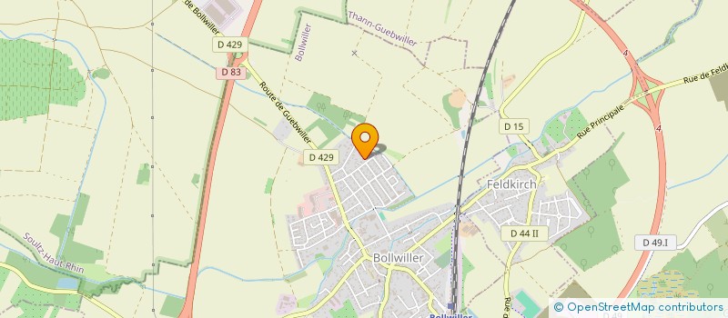 localisation de l'entreprise SCI FAMILLE PROVENZANO  BOLLWILLER