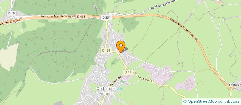 localisation de l'entreprise SCI FAMILLE REMILLET  ORCHAMPS-VENNES