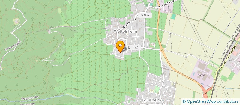 localisation de l'entreprise SCI FAMILLE RICO  WETTOLSHEIM