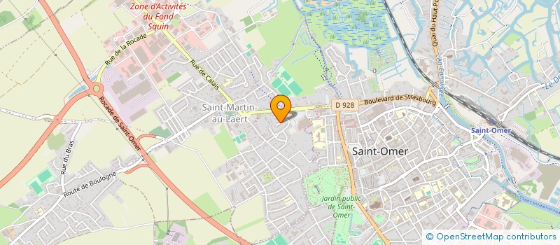 localisation de l'entreprise SCI FAMILLE RIVIERE  SAINT-OMER