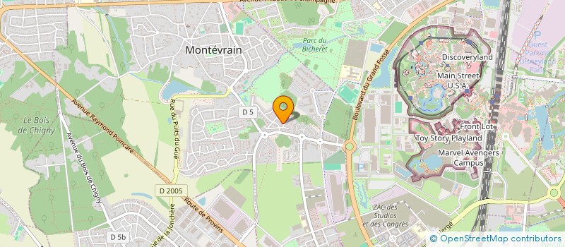 localisation de l'entreprise SCI FAMILLE ROYALE DE BACHOUR  MONTEVRAIN