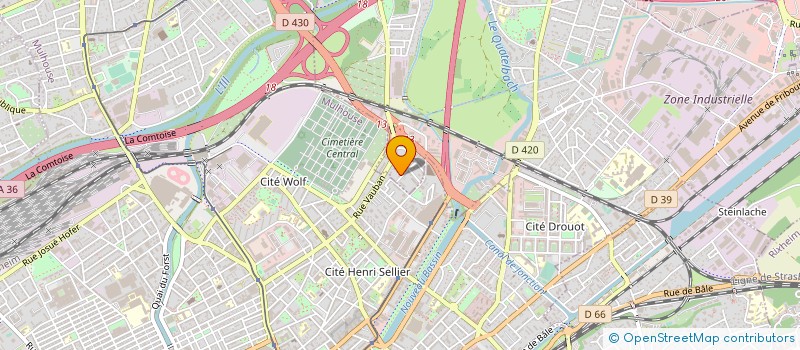 localisation de l'entreprise SCI  FAMILLE SAGLIO  ILLZACH