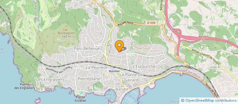 localisation de l'entreprise SCI FAMILLE SCHNAUFFER  BANDOL