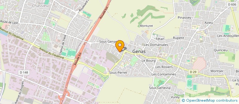 localisation de l'entreprise SCI FAMILLE SIBILLE  GENAS