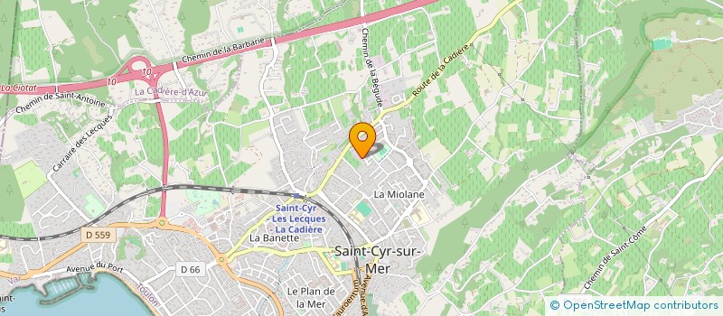 localisation de l'entreprise SCI FAMILLE SORIN à SAINT-CYR-SUR-MER