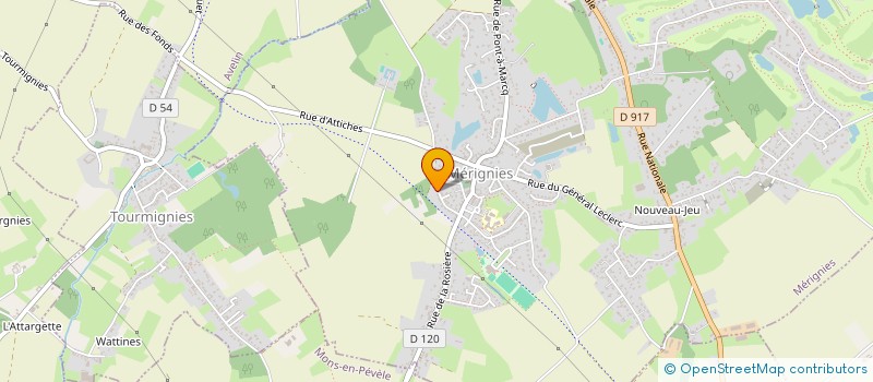 localisation de l'entreprise SCI FAMILLE SUIN DE L'ATTARGETTE à MERIGNIES