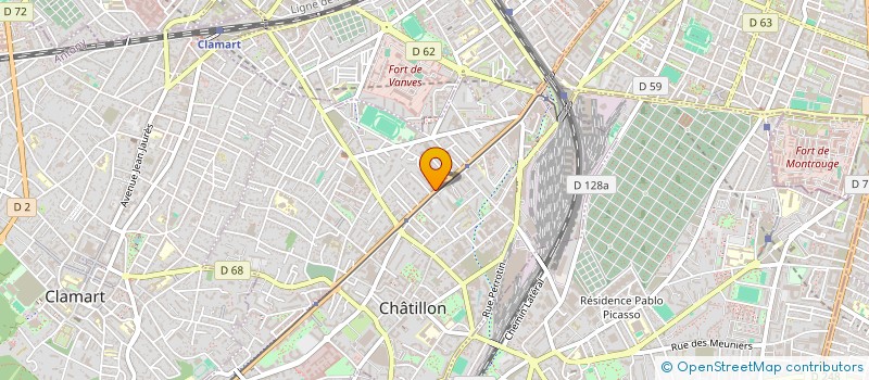 localisation de l'entreprise SCI FAMILLE TEK  CHATILLON