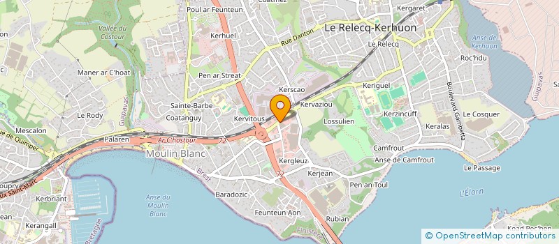 localisation de l'entreprise SCI FAMILLE TOULLEC  LE RELECQ-KERHUON