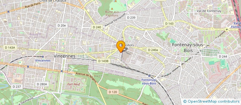 localisation de l'entreprise SCI FAMILLE TREUIL COLETTE ET JEAN à VINCENNES