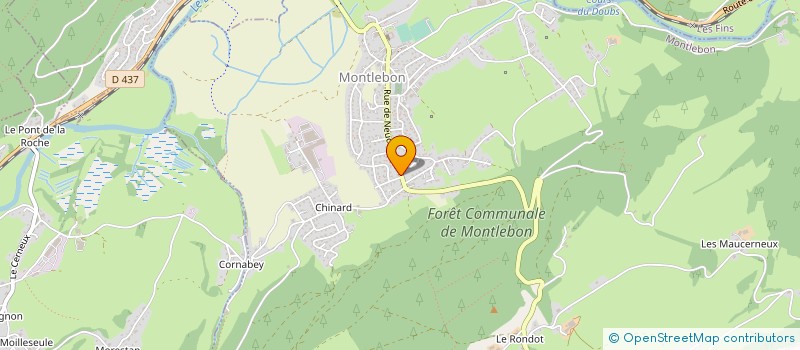 localisation de l'entreprise SCI FAMILLE TSCHIRKY  MONTLEBON