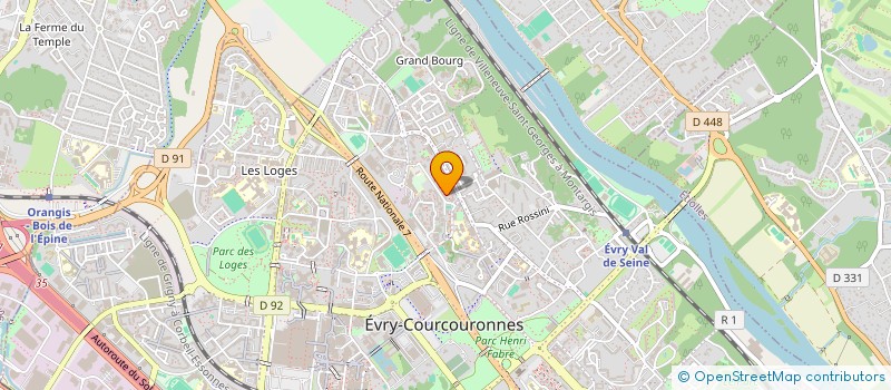 localisation de l'entreprise SCI FAMILLE VU  EVRY-COURCOURONNES