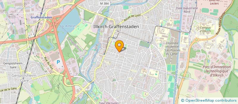 localisation de l'entreprise SCI FAMILLERIO  ILLKIRCH-GRAFFENSTADEN