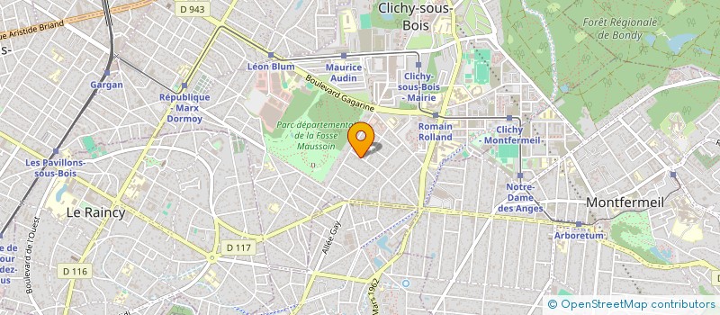 localisation de l'entreprise SCI FAMILLUX à CLICHY-SOUS-BOIS