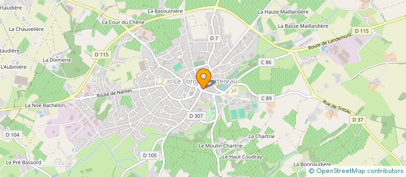 localisation de l'entreprise SCI FAMILLY  LE LOROUX-BOTTEREAU