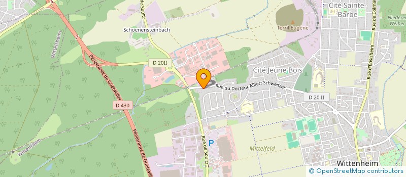 localisation de l'entreprise SCI FAMILY 1  WITTENHEIM