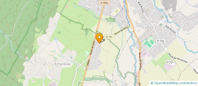 localisation de l'entreprise SCI FAMILY  ECHENEVEX