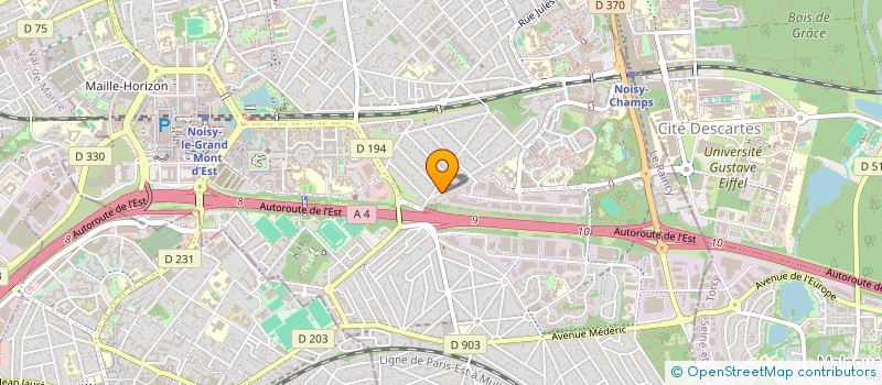 localisation de l'entreprise SCI FAMILY à NOISY-LE-GRAND