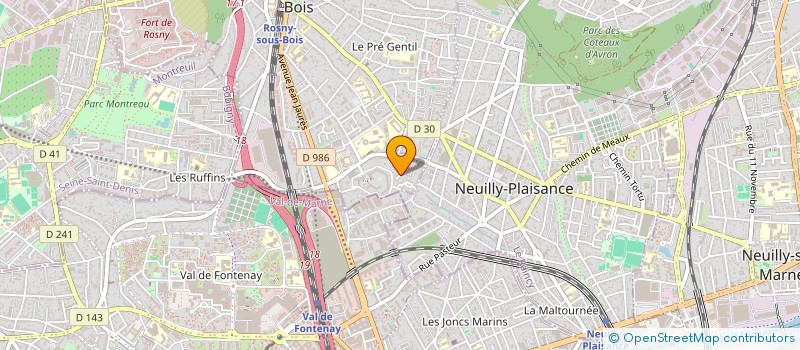 localisation de l'entreprise SCI FAMILY à ROSNY-SOUS-BOIS