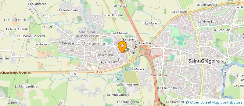 localisation de l'entreprise SCI FAMILY  MONTGERMONT