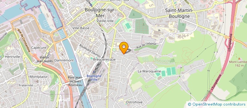 localisation de l'entreprise SCI FAMILY à BOULOGNE-SUR-MER