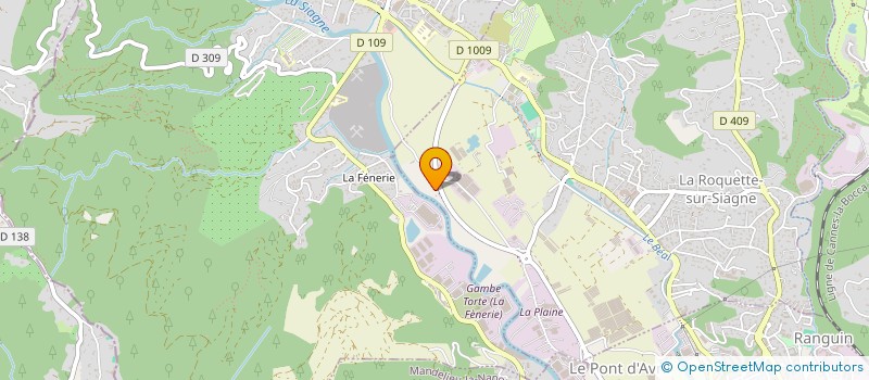 localisation de l'entreprise SCI FAMILY à LA ROQUETTE-SUR-SIAGNE