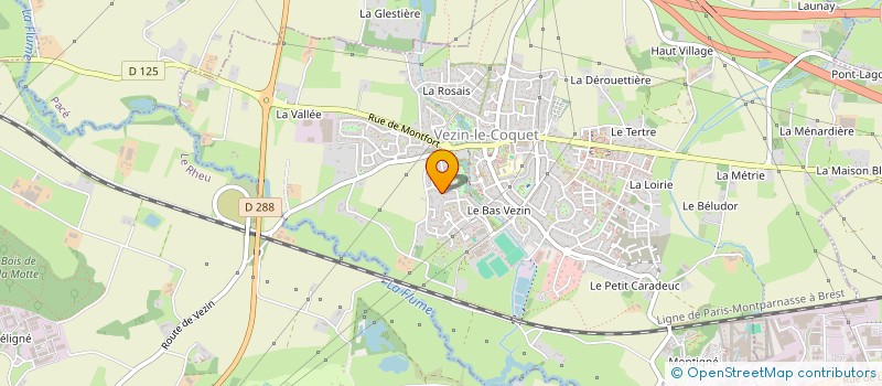 localisation de l'entreprise SCI FAMILY B.L  VEZIN-LE-COQUET