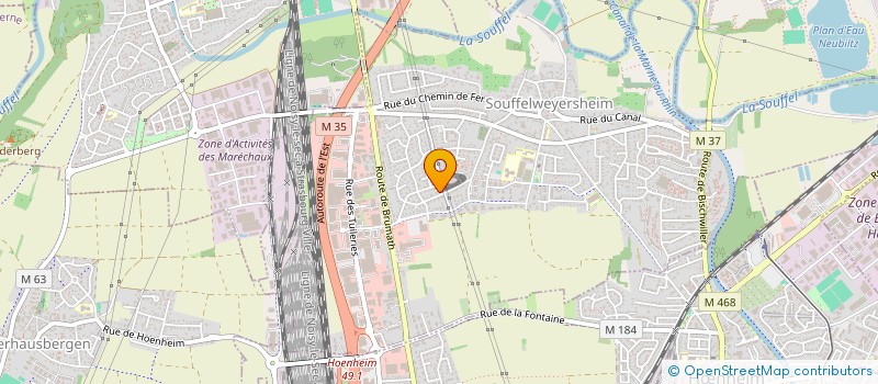 localisation de l'entreprise SCI FAMILY K  SOUFFELWEYERSHEIM