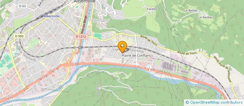 localisation de l'entreprise SCI FAMILY KARAMAN  ALBERTVILLE